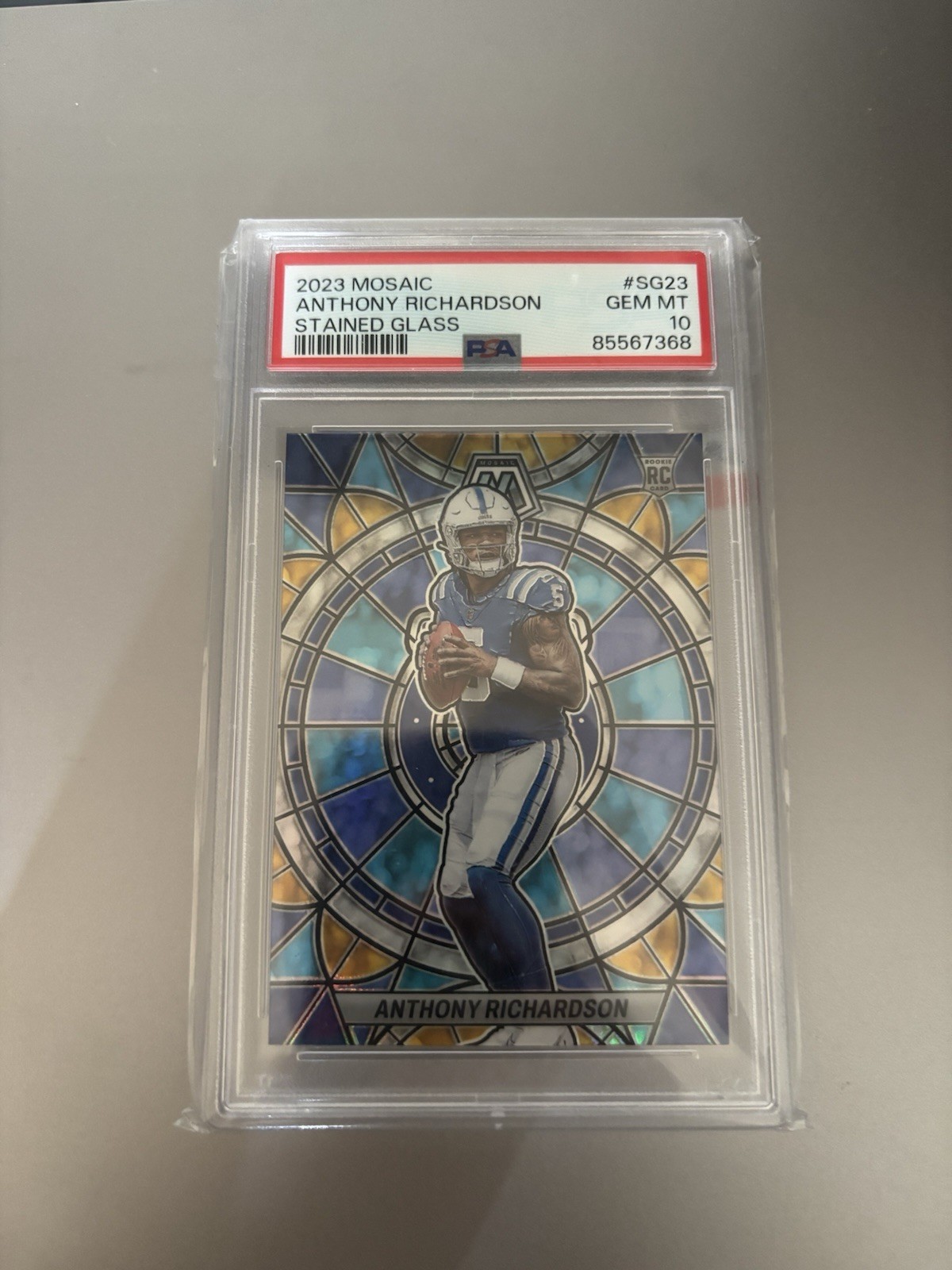 Anthony Richardson Panini Mosaic Stained Glass #SG23 Base