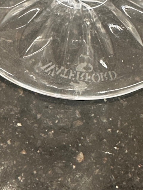 8 Vintage Marked Waterford Ireland Cut Crystal Lismore 3.5" Apertif Cordials