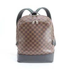 Louis Vuitton Damier Jake Backpack Damier Canvas Leather Brown Black N41558