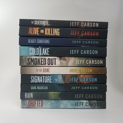 Lot of 10 David Wolf Mystery Thriller by Jeff Carson books 2-7, 9-12