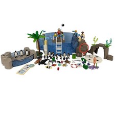 Playmobil Aquarium 9060 Penguin Habitat 9062 Sea Life Zoo Playset Lot Figures