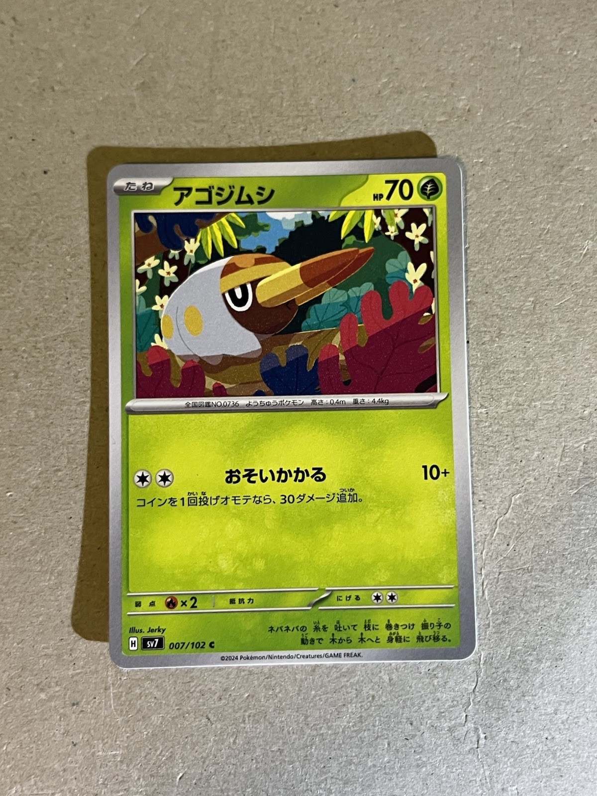 Pokemon Japanese SV7 Stellar Miracle Grubbin 007/102 C