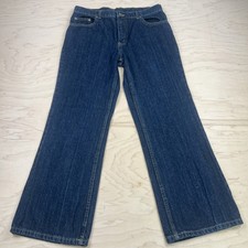 Faded Glory Dark Wash Blue Denim Jeans 16H