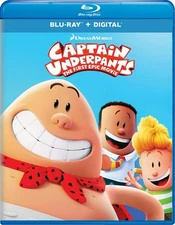 Captain Underpants The First Epic Movie Blu-ray Kevin Hart NEW