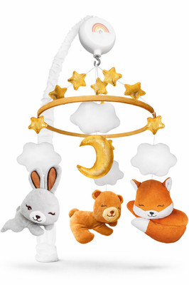 Baby Crib Mobile Musical 35 Songs Volume Control Forest Theme Toy 0-12M