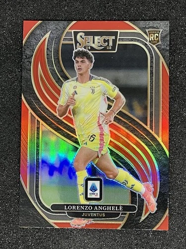 2024-25 Panini Select Serie A Lorenzo Anghele Red Mezzanine Juventus Rookie