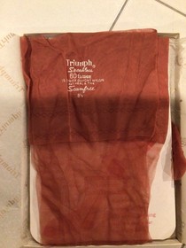 Nylon Stockings 3 Triumph seamless sheer  8 1/2 rare color 2 are pin point mesh
