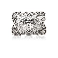 Western Religious Cross Faith Belt Buckle for Men , Cowboy Vintage Rodeo Flow...
