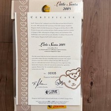 Steiff Little Santa 2005 Plush Toy Yellow Red Sweater Limited 1200 Used