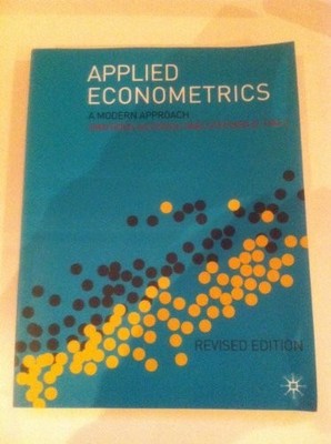Applied Econometrics: A Modern Approach Using Eviews  by Stephen Hall 0230506402