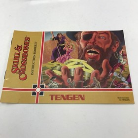 Skull and Crossbones (Nintendo NES, 1989) w Dust Cover and Manual