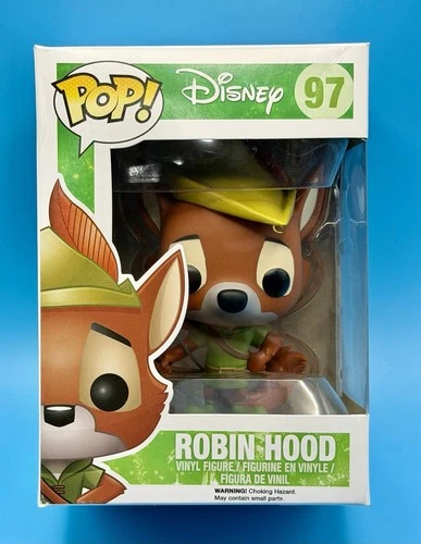 Funko Pop!  Disney #97 ROBIN HOOD 2014 - Vaulted ! W Pro ! 🔥🔥