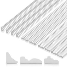 12 PCS Dollhouse Decorative Strips Wainscoting Wall Molding Trim