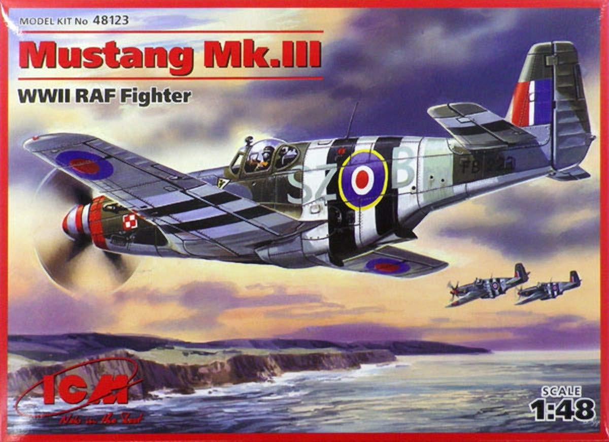 ICM Mustang MKIII 48123-Modellino radiocomandato della Mondiale Colore Assort 5790₽