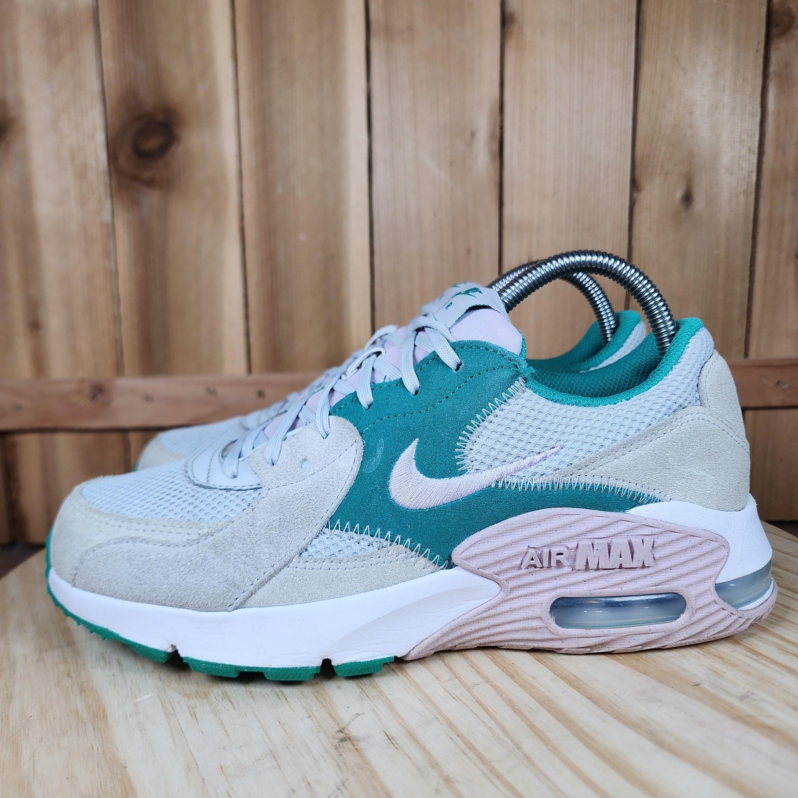 Nike Air Max Excee Shoes Womens 8 Green Teal Suede Running S