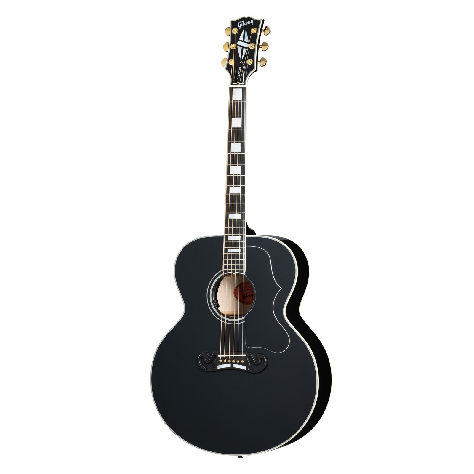 Gibson SJ-200 изготовленный на заказ из черного дерева - Westerngitarre 1044290₽