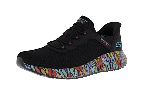 SKECHERS WOMEN'S BOBS SQUAD CHAOS - COLORSTRIDE MOTION 117253/BBK WALKING SHOES