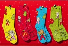 McDonald's 2025 The Grinch Meal Adult Socks or Complete Set of 4 Factory Sealed