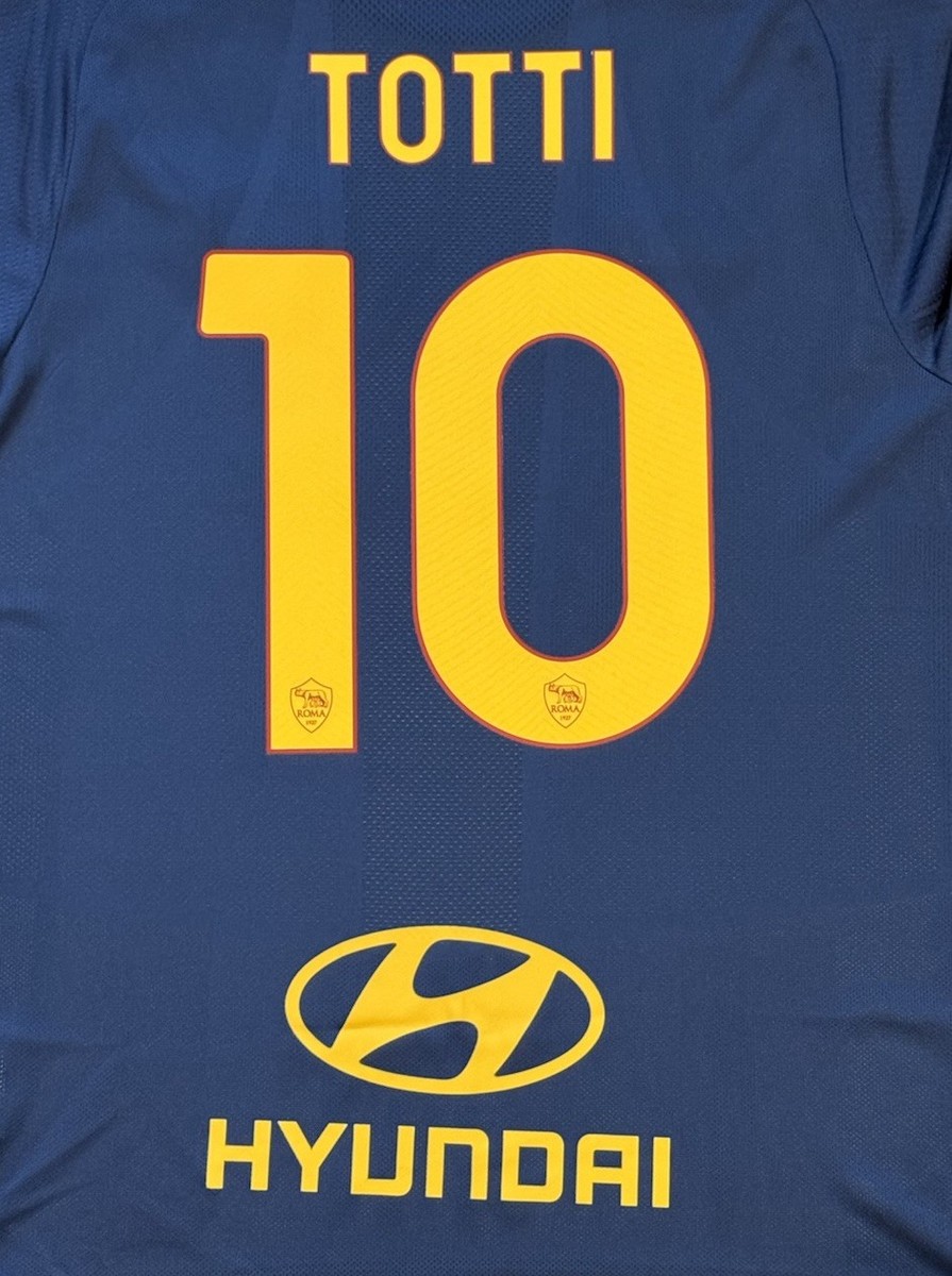 2021/22 AS Roma Fourth Jersey #10 Totti Small New Balance 4th
