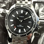 Timex 1982 Vintage Marlin Sport Diver Mechanical Calendar Watch 38mm Large NICE!