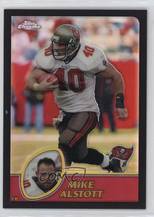 2003 Topps Chrome Black Refractor /599 Mike Alstott #19