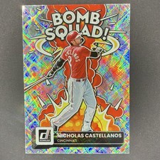 Panini Donruss 2022 Bomb Squad Nick Castellanos Hologram Reds BS-10 Insert