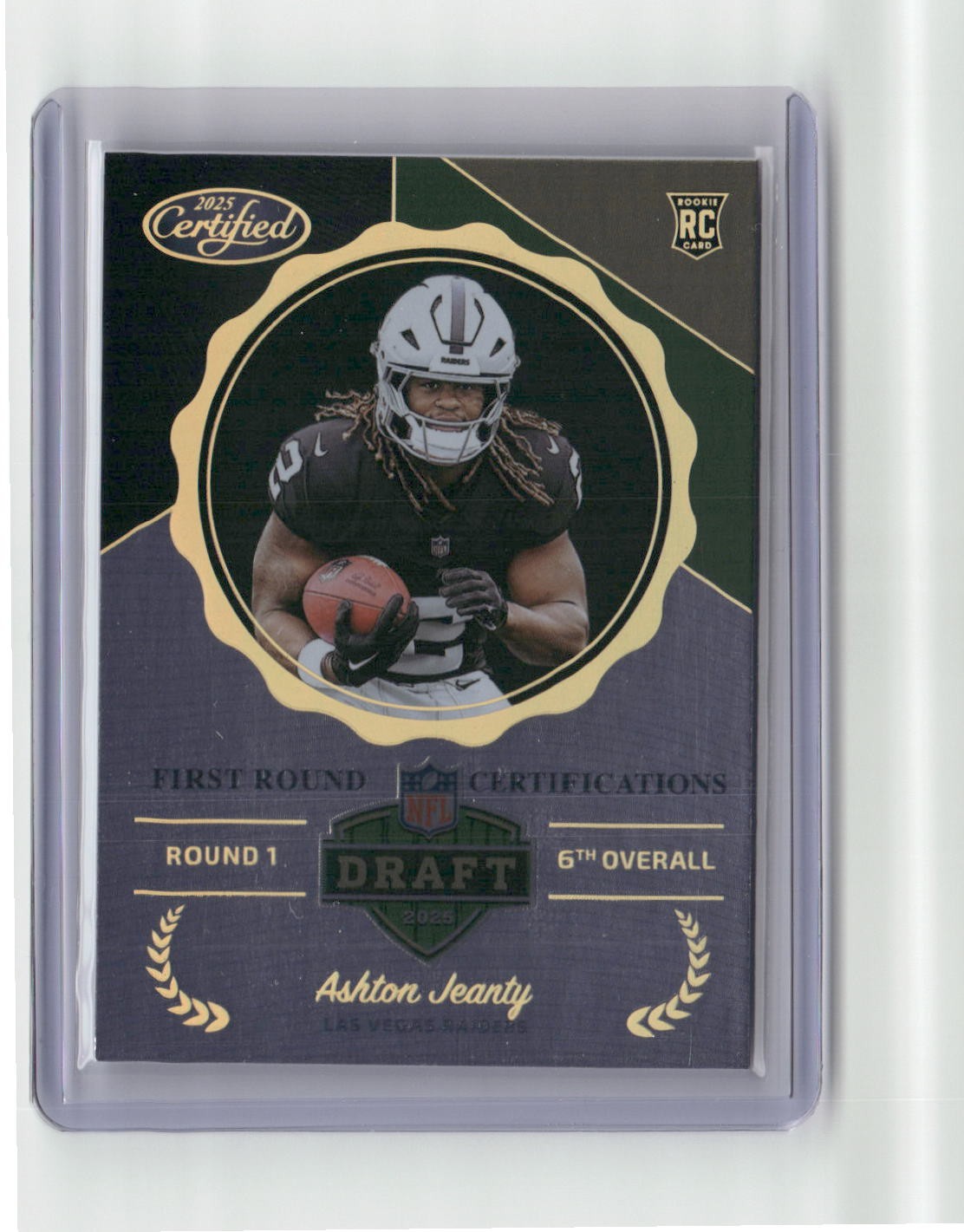 2025 Panini Certified #FRC-AJY Ashton Jeanty First Round Certifications