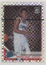 2019 Panini Donruss Optic Rated Rookie Checkerboard Prizm Terance Mann #165 qc0