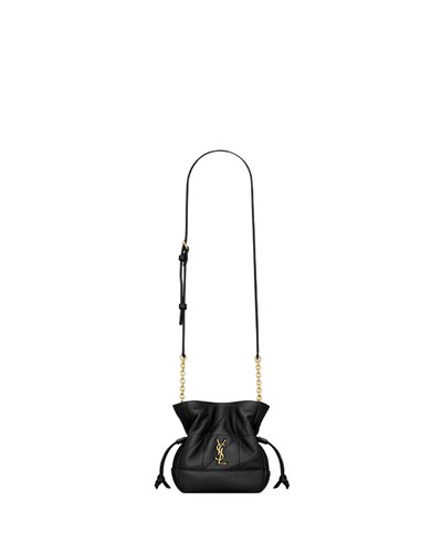 SAINT LAURENT Jamie Mini $2450 Black Pouch Bag New & Authentic