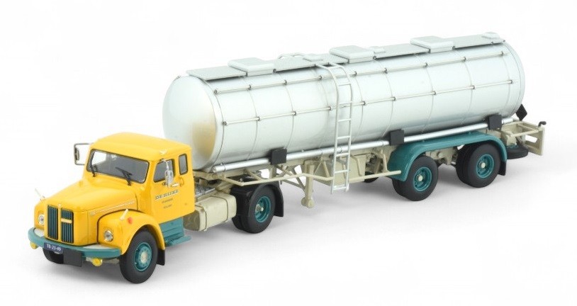 Scania 110 miniature Tekno 1/50 d'exception avec citerne De Rijke
