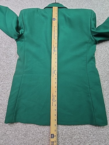 Vintage Wilsons Suit Jacket Mens Medium Dark Green Snap On Pocket Patch Business - Picture 15 of 16