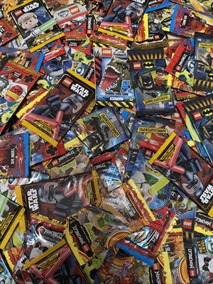 20 Booster Pack LEGO Ninjago, DC, Jurassic World Star Wars Sammelkarten Konvolut