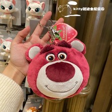genuine Disney Toy story Lotso shoulder Bag coin purse Wallet Plush Keychain