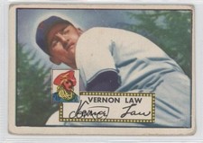 1952 Topps Vern Law #81 d0u