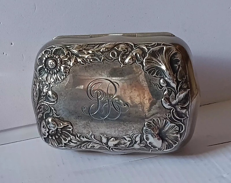 Antique Sterling Silver Box  T.A.KOHN & SON