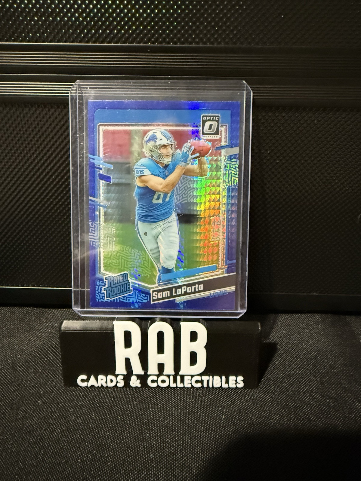 2023 Panini Donruss Optic - Rated Rookie Sam LaPorta #237 Blue Hyper Prizm (RC)