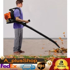 Upgraded 63CC 2-Stroke 850CFM 4.3HP Commercial Backpack Gas Leaf Blower USA