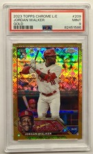 2023 Topps Chrome Logofractor JORDAN WALKER - GOLD REFRACTOR RC /50 - PSA 9 Mint