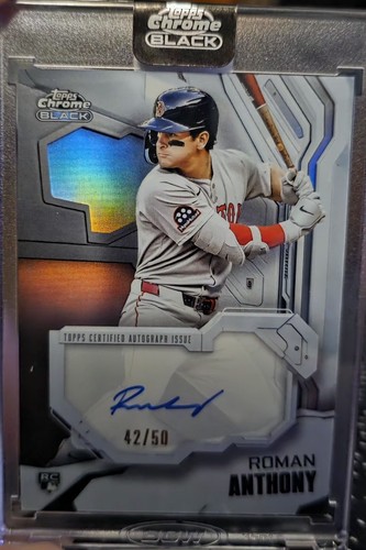 Roman Anthony #IVA-RAN — 2026 Topps Chrome Black Ivory Autograph baseball card