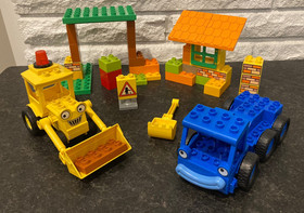 LEGO DUPLO Bob the Builder 3297 Scoop and Lofty at the Building Yard set 51/62pc