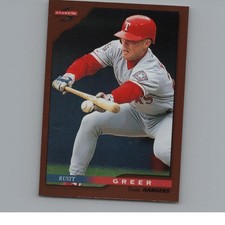 1996 Score #29 Rusty Greer Dugout Collection (Series One)