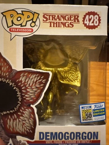 Stranger Things Funko GOLD Demogorgon 428 San Diego Comic Con 50 Limited Edition