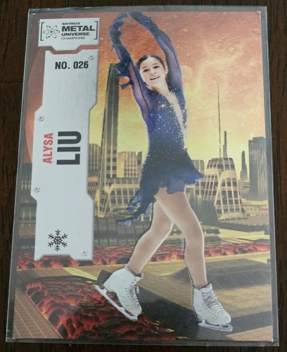 Upper Deck 2022 Skybox Metal Universe Champions Alysa Liu Figure Skating #026