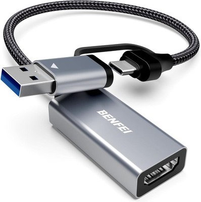 BENFEI Video/Audio Capture Card, 4K HDMI auf USB C/A Capture Card, Full HD 1080P