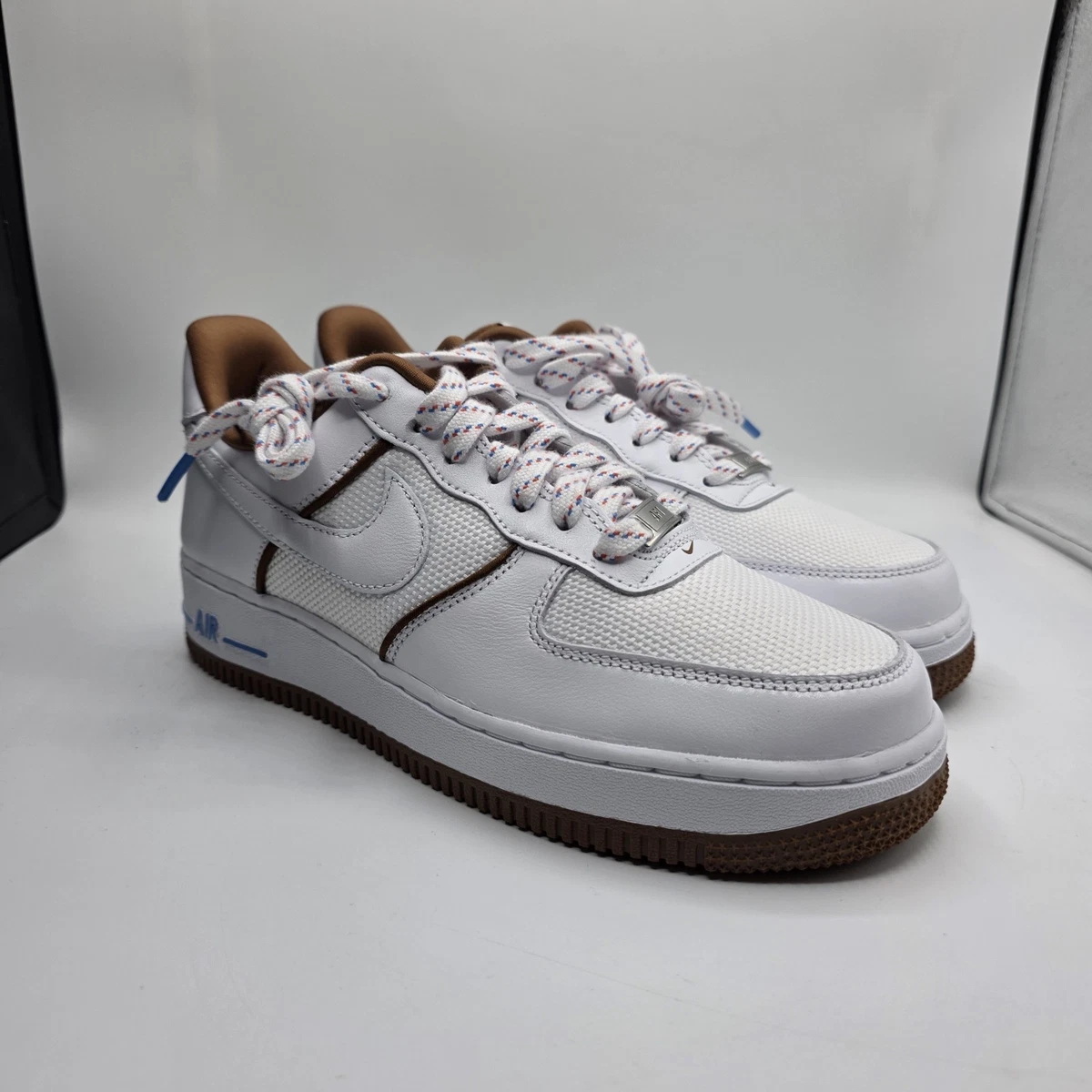 Nike Air Force 1 '07 White Grey Photo Blue for Sale | Authenticity