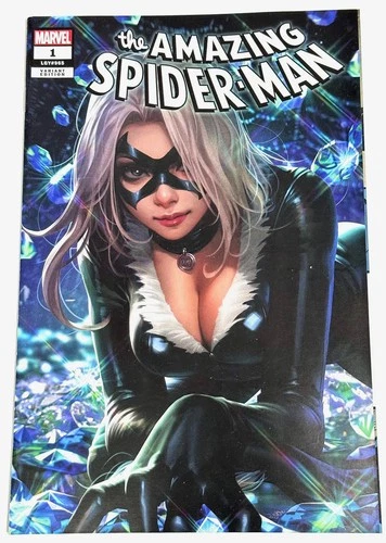 AMAZING SPIDER-MAN #1 Derrick Chew Black Cat Variant NM Marvel 2025 #965 LGY