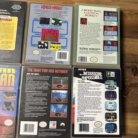 8 Lot NES Custom Game Case Mission Impossible Dungeon, Magic Tom Sawyer + More