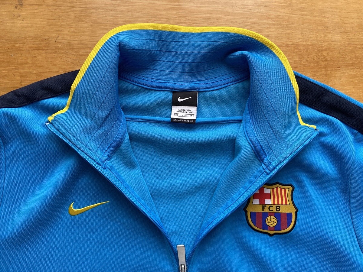 BARCELONA FOOTBALL SOCCER TRACK TOP JACKET NIKE sz XXL MEN