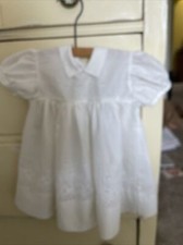 Vintage White Eyelet Carol Joy Baby Dress