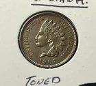 1907-P Indian Head Cent 1c Penny (AU) Toned! - Old U.S. Coins
